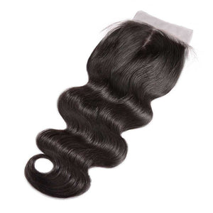 HJ Weave Beauty 4*4 Brazilian Hair Silk Base Closure Body Wave