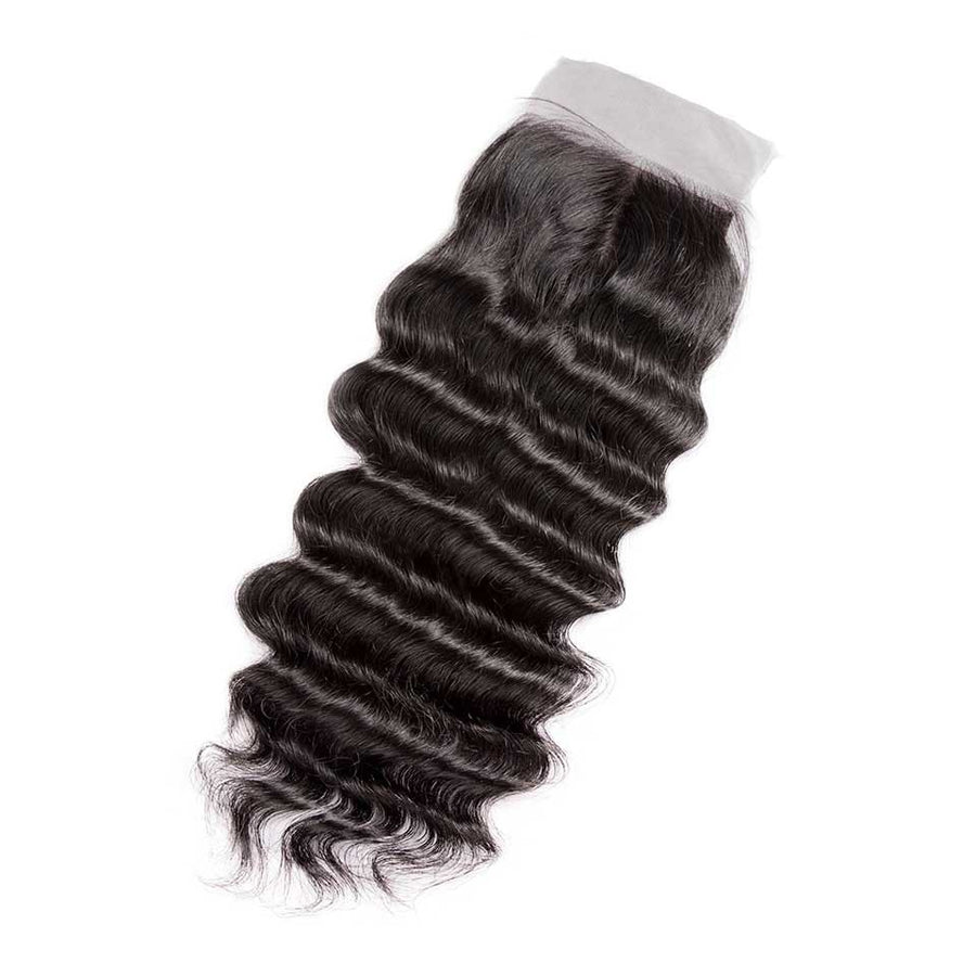 HJ Weave Beauty 4*4 Brazilian Hair Silk Base Closure Natural Wave