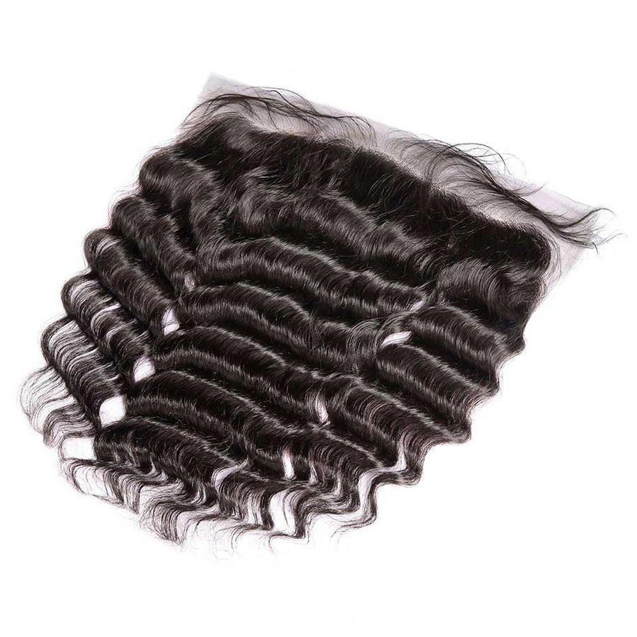 HJ Weave Beauty 13*4 Onda natural del cabello brasileño frontal de encaje