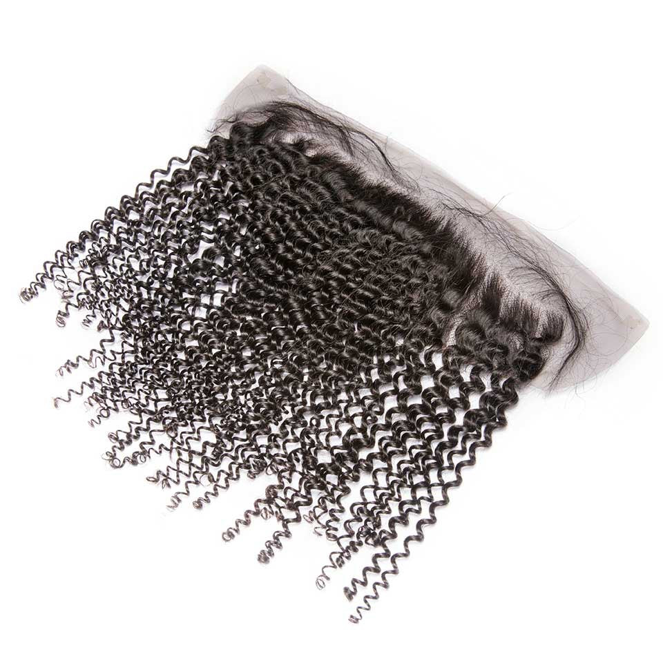 Transparent lace 13x4 lace frontal Kinky Curly