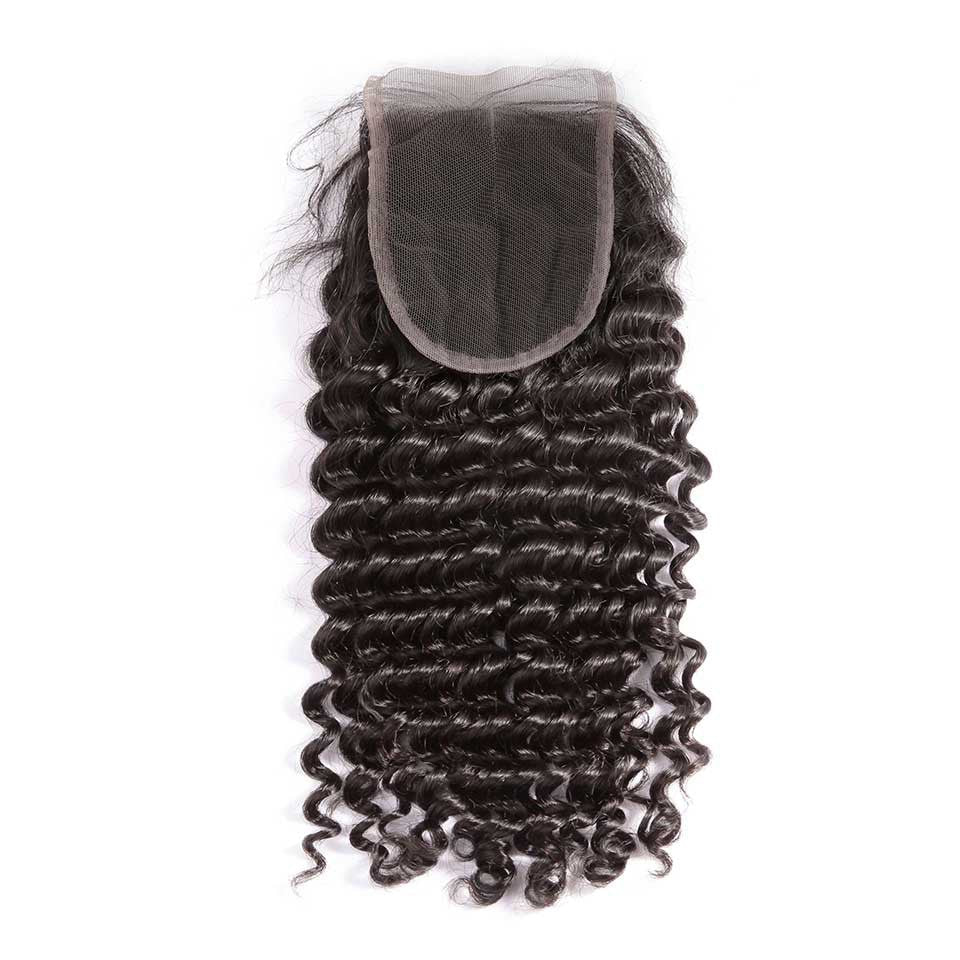 HD lace 4x4 lace closure Deep wave