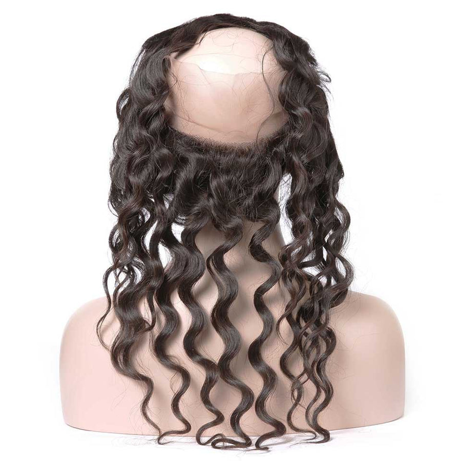 HJ Weave Beauty 360 Lace Frontal Human Hair Natural Wave