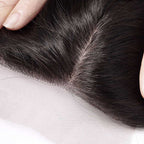 HJ Weave Beauty 4*4 Cabello Brasileño Base de Seda Cierre Recto