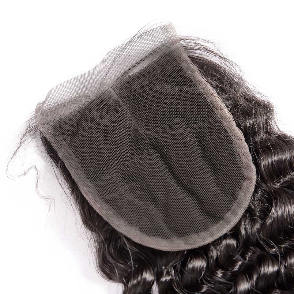 Transparent 4x4 lace closure Deep wave – HJweavebeautyhair