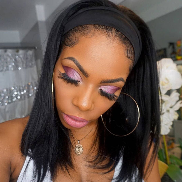 Diadema Bob Peluca Recta 180% Densidad