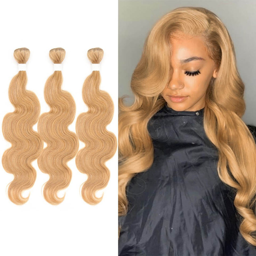 HJ Weave Beauty #27 Colored Virgin Hair Body Wave Bundle Deal