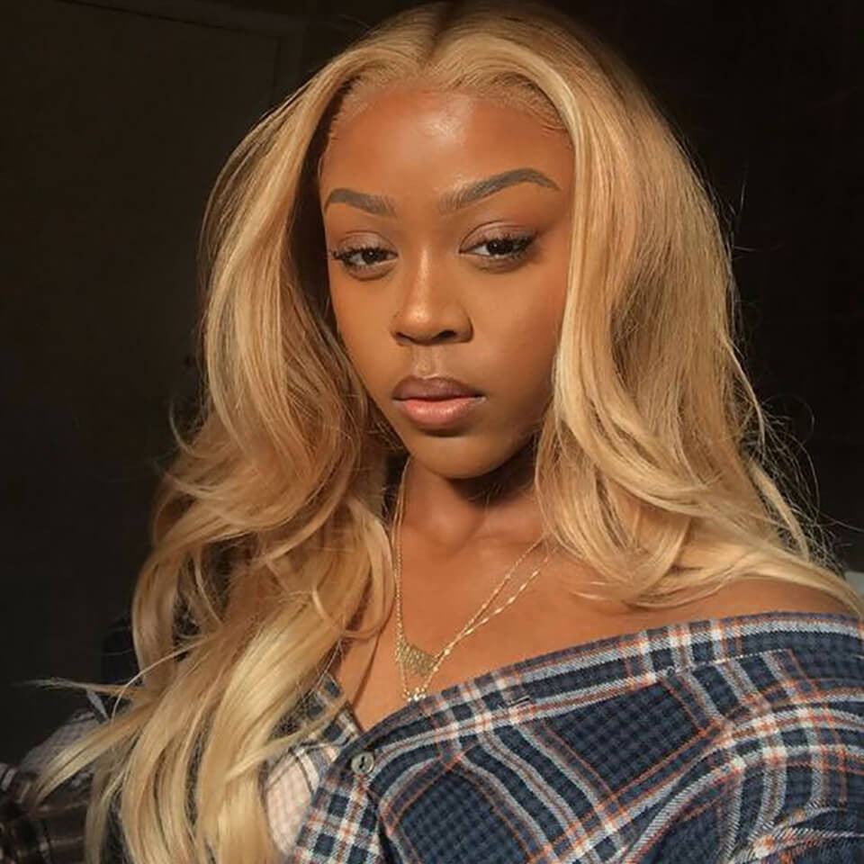 #27 Colored Hair Lace Front Wig Body Wave Colored Human Hair Lace Wigs