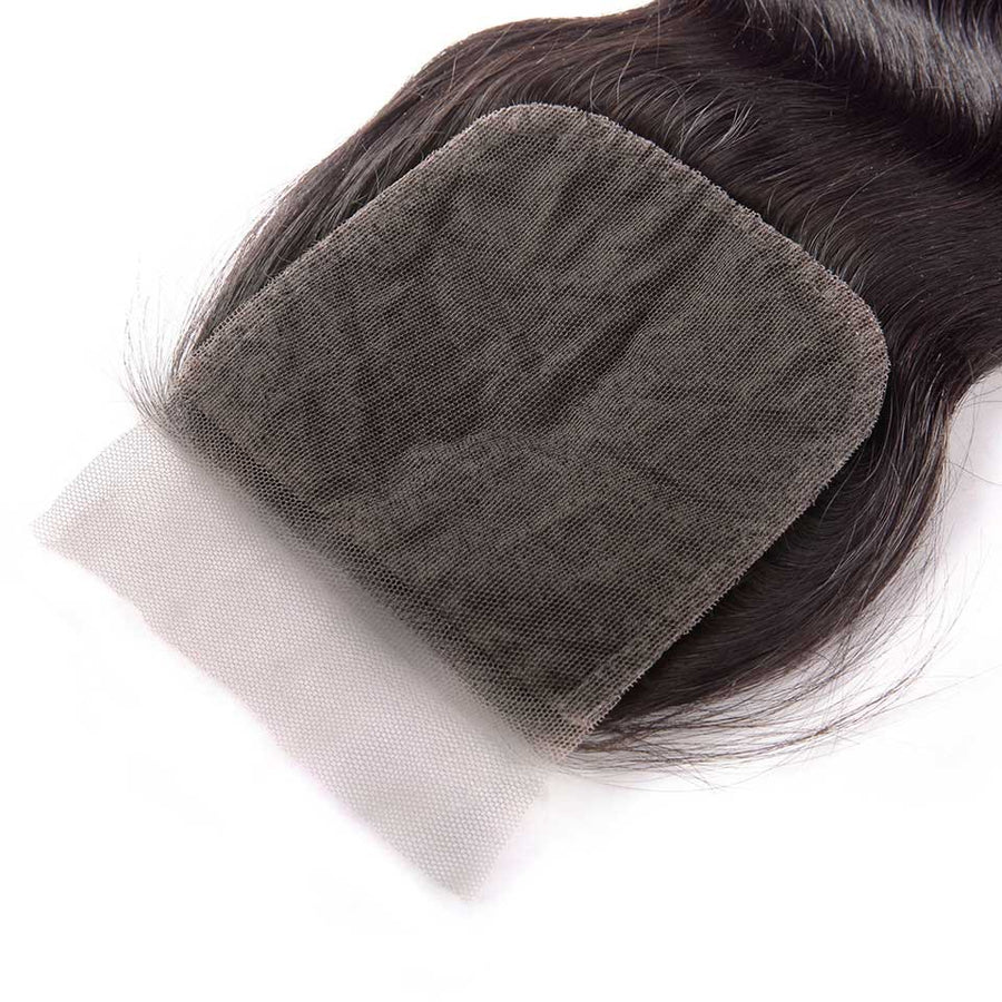 HJ Weave Beauty 4*4 Brazilian Hair Silk Base Closure Loose Wave