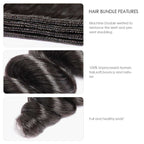 HJ Weave Beauty 7A Brazilian Virgin Hair Loose Wave Bundle Deal
