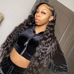 13x6 Lace Wig Natural Wave Virgin Hair Pre-plucked Hairline