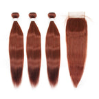 HJ Weave Beauty #33 Colored Virgin Hair Straight Bundle Deal