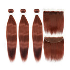 HJ Weave Beauty #33 Colored Virgin Hair Straight Bundle Deal