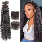 HJ Weave Beauty 7A Brazilian Virgin Hair Deep Wave Bundle Deal