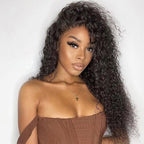 Curly Deep Wave 13x4 Lace Front Wig Human Hair Lace Wig