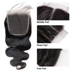 5x5 HD Siwss Lace Closure Body Wave Human Virgin Hair