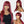 #99J Color Straight Wig With Bangs Human Virgin Hair 180% Density Bang wig
