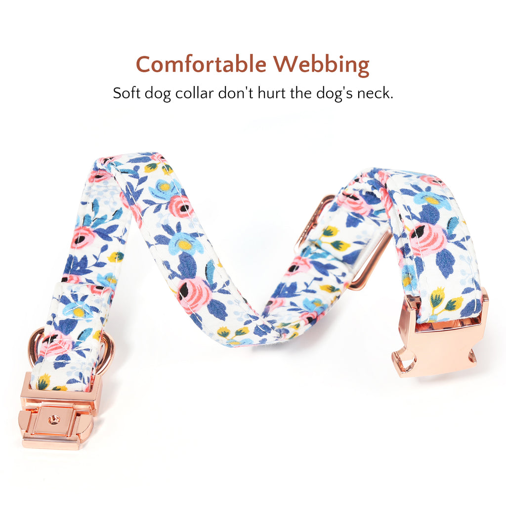 Pokchio Dog Collar with Bow Tie, Dog Collar and Dog Leash Set, Adjustable Dog Bow Tie Collar with Dog Tag & Metal Buckle for Small Medium Dogs.