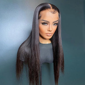 13x6 Lace Wig Straight Virgin Hair Glueless Pre-plucked Hairline