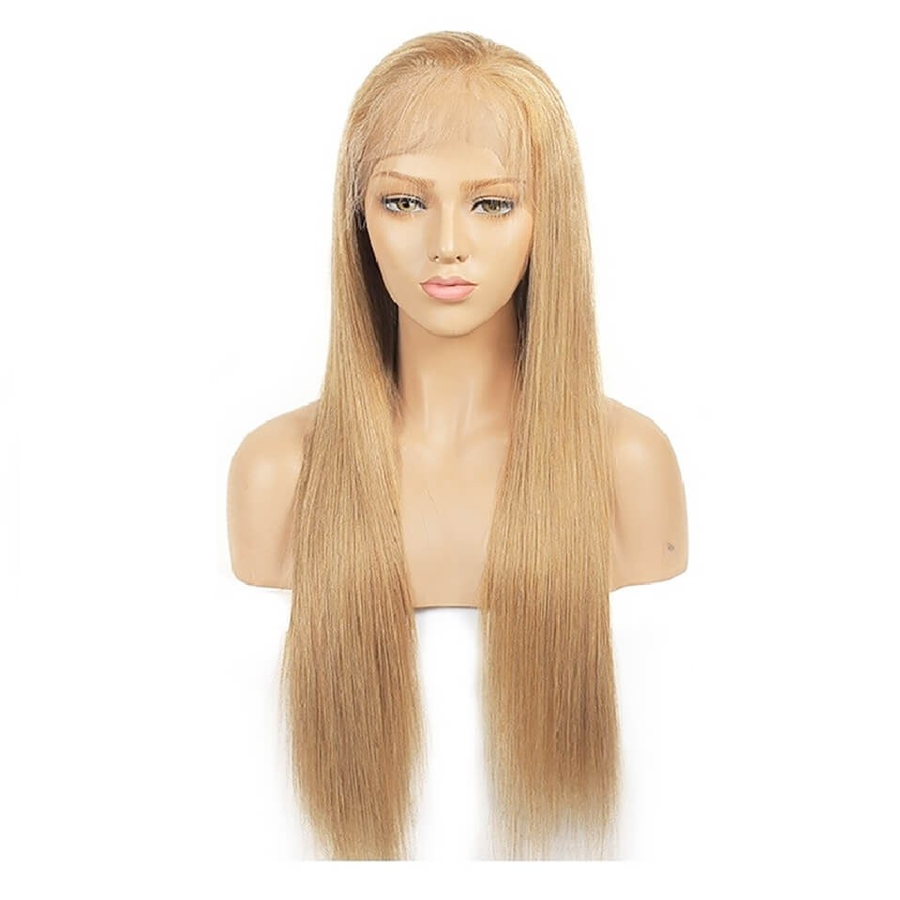 # 27 Peluca delantera de encaje de cabello de color Pelucas de encaje de cabello humano de color liso