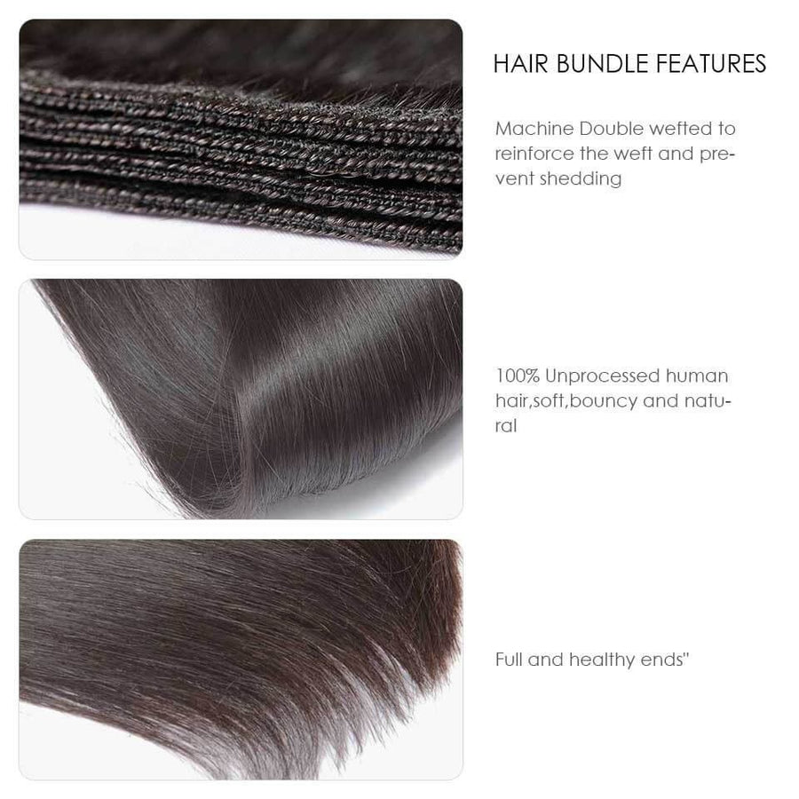 Straight Long Hair Series Virgin Human Hair Bundle Deal