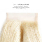 #613 Blonde Straight Long Hair Series Virgin Human Hair Bundle Deal