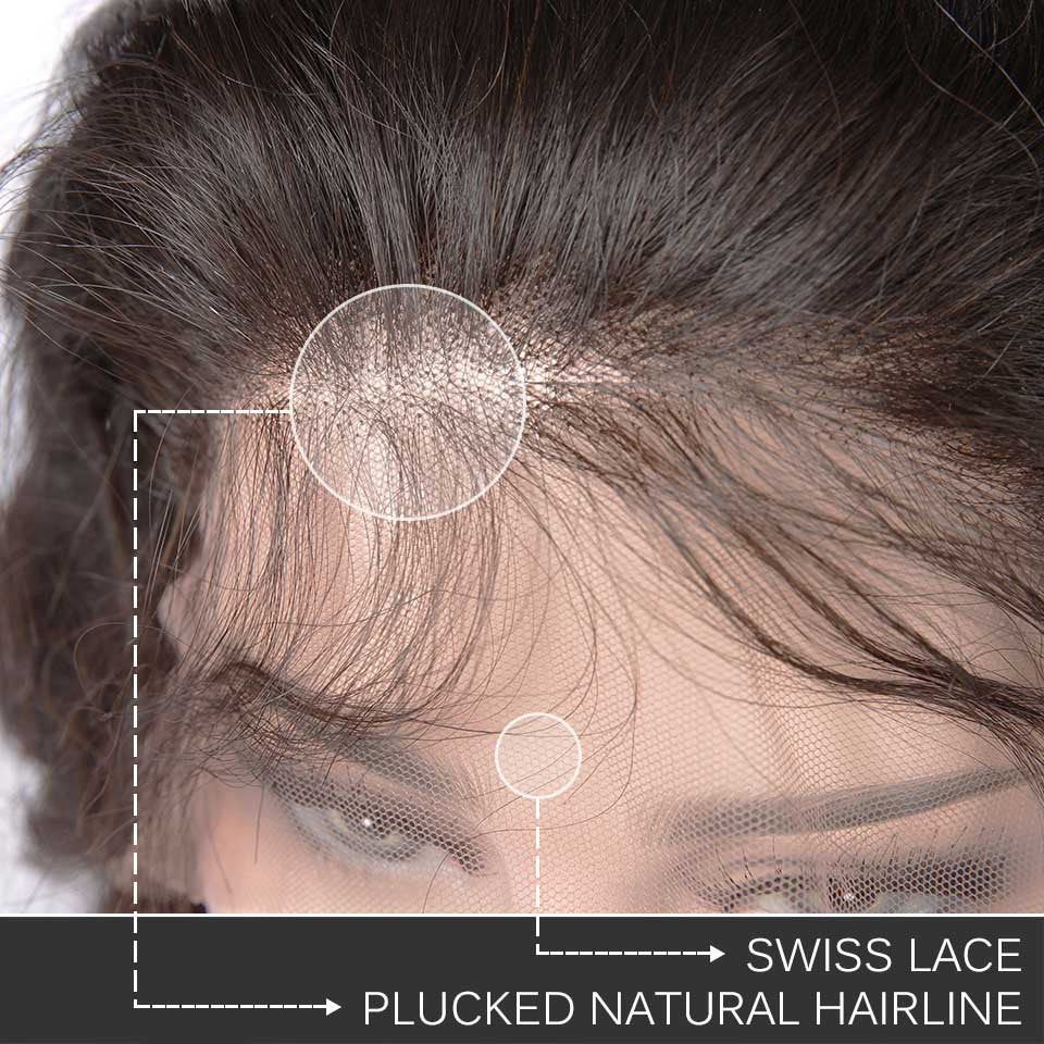 HJ Weave Beauty 360 Lace Frontal Human Hair Loose Wave