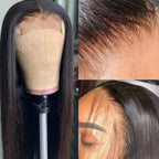 5x5 HD Lace Closure Straight Wig Virgin Hair 180% Density