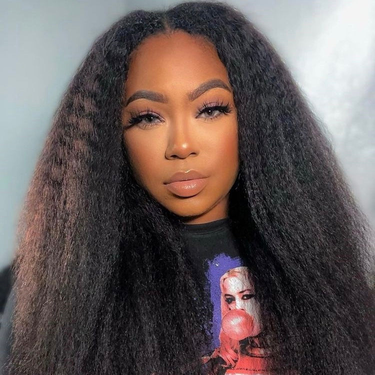 Kinky Straight U Part Wig Brazilian Human Hair Wigs