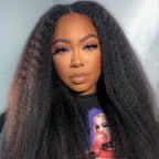 Kinky Straight U Part Wig Brazilian Human Hair Wigs