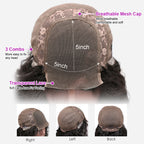 5x5 Transparent Lace Staright Bob Wig 180% Density