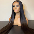 5x5 HD Lace Closure Straight Wig Virgin Hair 180% Density