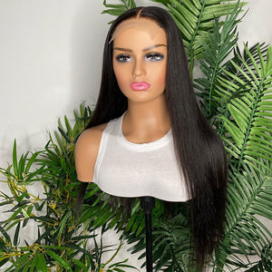 Straight 4x4 Lace Closure Wig Human Hair Lace Wig