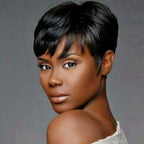 Glueless Easy To Wear Pixe Cut Straight Short Bob Human Hair Wig