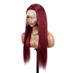 #99J Colored Hair Lace Front Wig Straight Colored Human Hair Lace Wigs