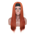 Headband Wig #33 Ginger Color Straight 180% Density