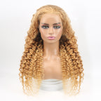 #27 Color HD Lace 13×4 Front Deep Wave Hair Wig 250% Density（3 Bundles+1 Front）