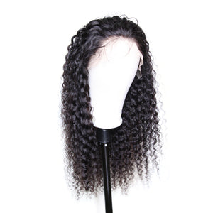 HD Lace 13X6 Lace Frontal Wig Curly Deep Wave Virgin Hair 180% Density
