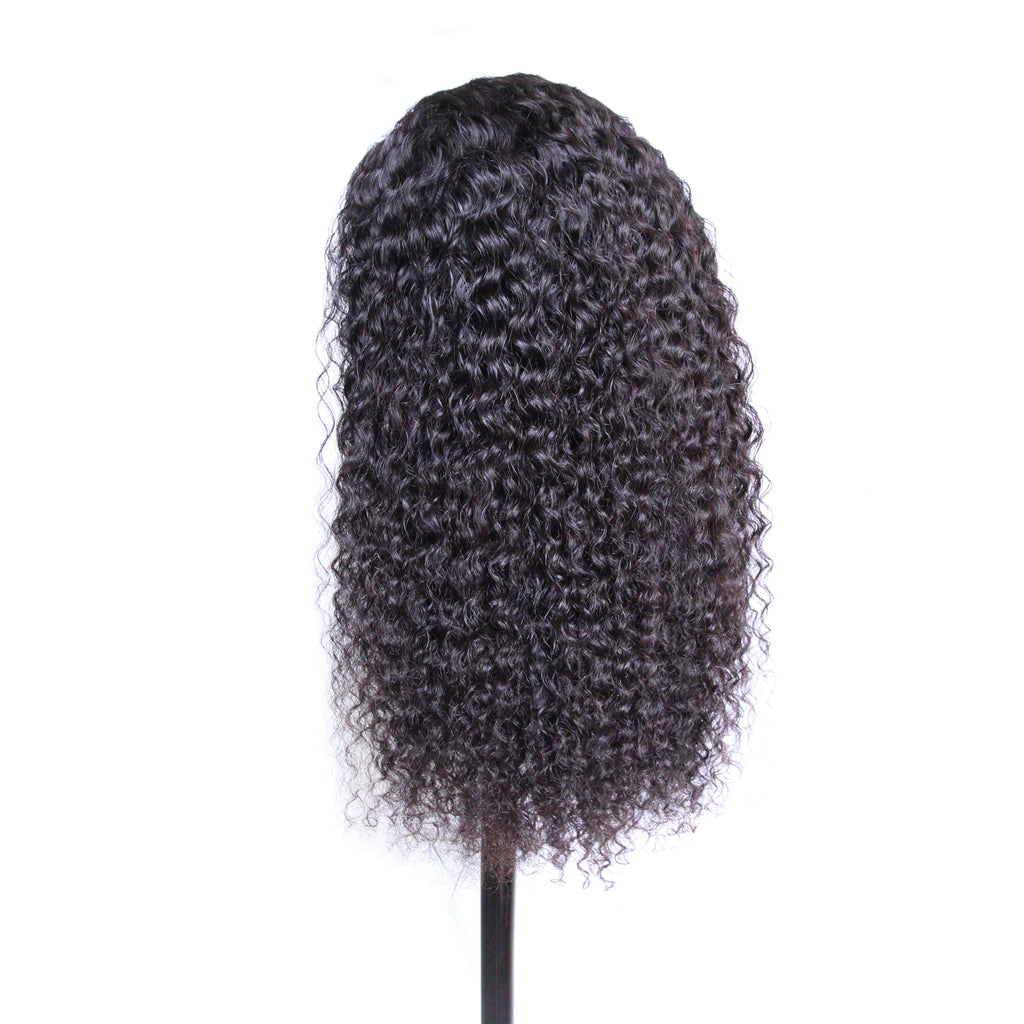 Densidad 180% de las pelucas 180% del pelo del frente de la onda profunda rizada del cordón transparente 13×4