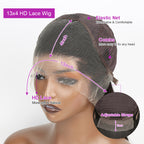 5x7 Lace Closure Wig 13x4 lace frontal Natural Hairline deep curly wig 200% density