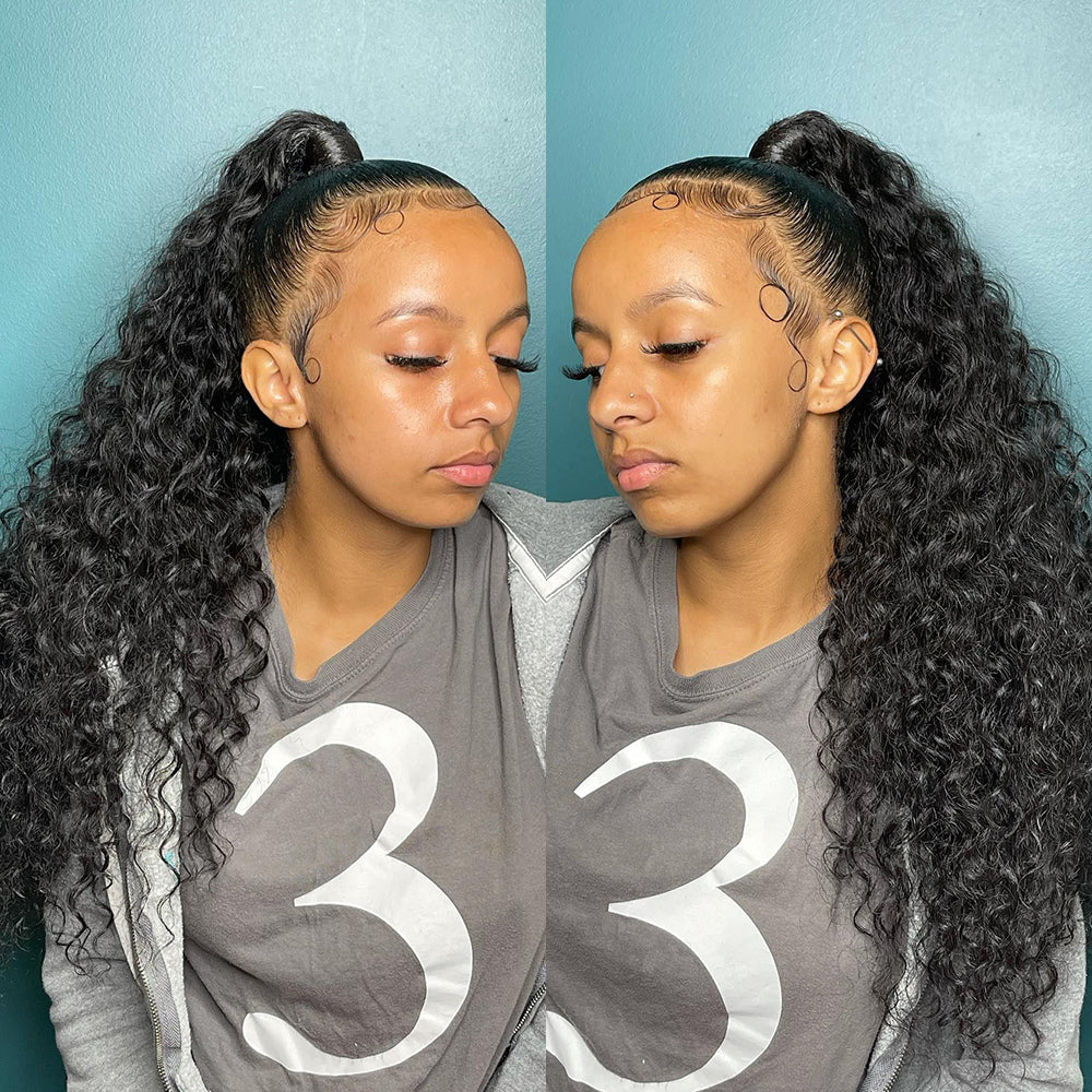 CEXXY HAIR 360 REAL HD LACE FRONTAL WIG DEEP WAVE HUMAN VIRGIN HAIR