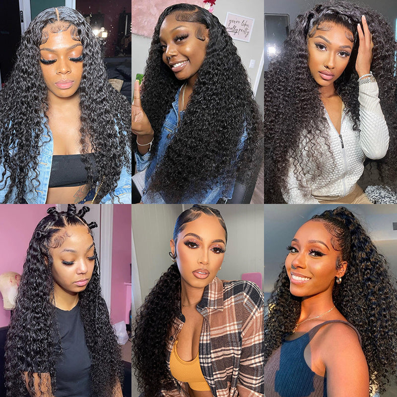 Curly weave 360 hot sale