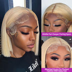 613 Blonde color 13x4 Lace Bob Wigs 180% Density Straight wig