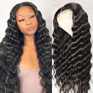 Natural Wave 360 Lace Frontal Wig Natural Color Pre-Plucked With Baby Hair