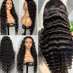 Natural Wave 360 Lace Frontal Wig Natural Color Pre-Plucked With Baby Hair