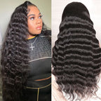 Natural Wave 360 Lace Frontal Wig Natural Color Pre-Plucked With Baby Hair