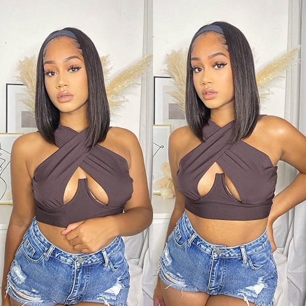 Diadema Bob Peluca Recta 180% Densidad