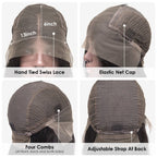 13x6 Lace Wig Straight Virgin Hair  Pre-plucked Hairline