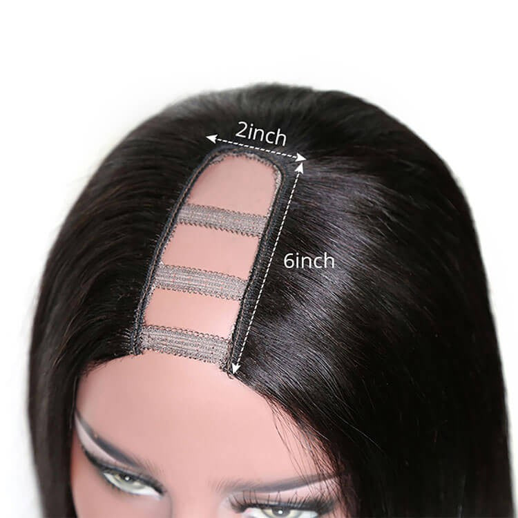 Kinky Straight U Part Wig Brazilian Human Hair Wigs