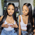 13x6 Lace Wig Straight Virgin Hair  Pre-plucked Hairline