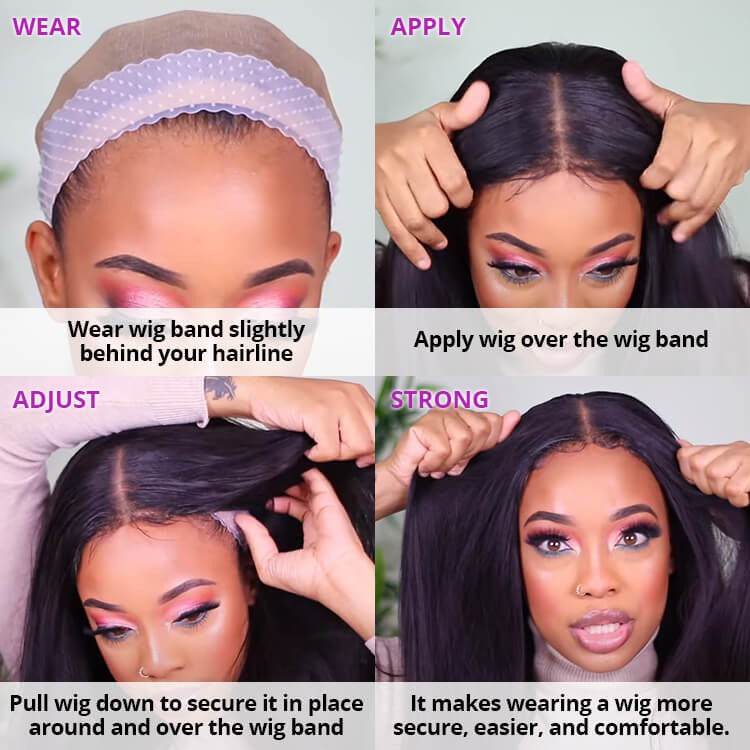 Flexible Silicone Wigs Fix Elastic Band | Only Shipping With Other Hair Orders